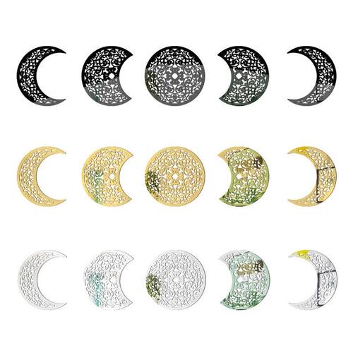 5pcs 3D Moon Phase Decorative Wall Stickers Home Decoration