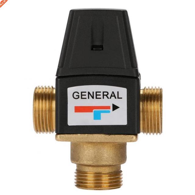 Way DN20 Mixing Valve Male Thread Brass Thermostatic for S-封面