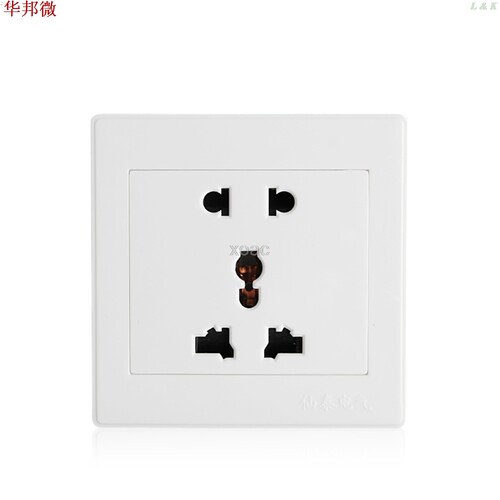 Universal 5 Hole Electric AC Power Outlet Panel Plate Wall C