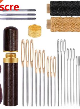 Leather Sewing Kit Hand Stitching Tool With Sewing Needles