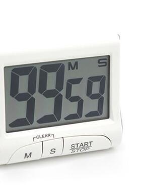 Portable Digital Countdown Timer Clock Large LCD Screen Alar