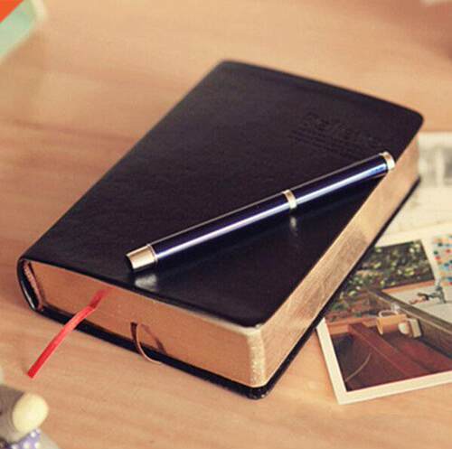 Vintage Thick Paper Notebook Notepad Leather Bible Diary Boo