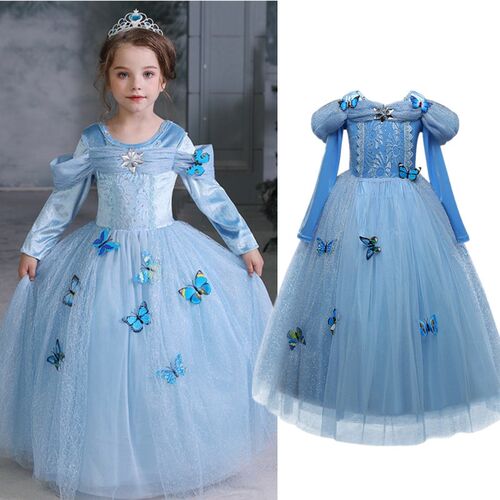Full Sleeve Princess Dress For Girls Cosplay Costume Girl Pr