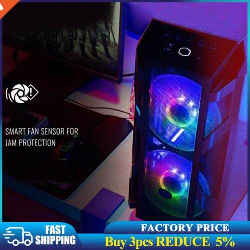 MF200R RGB PC Case Fan 200mm 12V 3 Pin Quiet Cooling Fan Coo