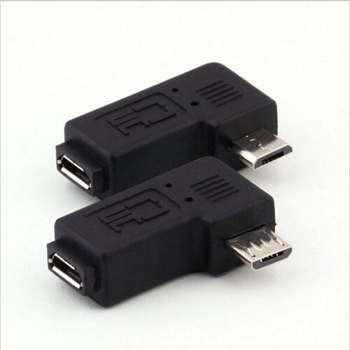 Micro usb Male to Micro USB Female 90 270 degree Angle Conve