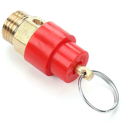 1pc Brass Safety Relief Valve 1/4'' BSP 120PSI Pressure Rele