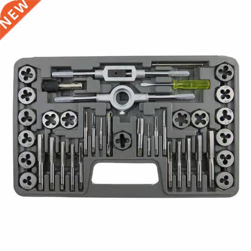 40pcs Tap and De Set Metrc/nch Screw Thread Tap Wrench Th