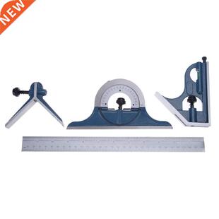 4pcs Ruler Set 180 Degree Protractor Combination Square Prot