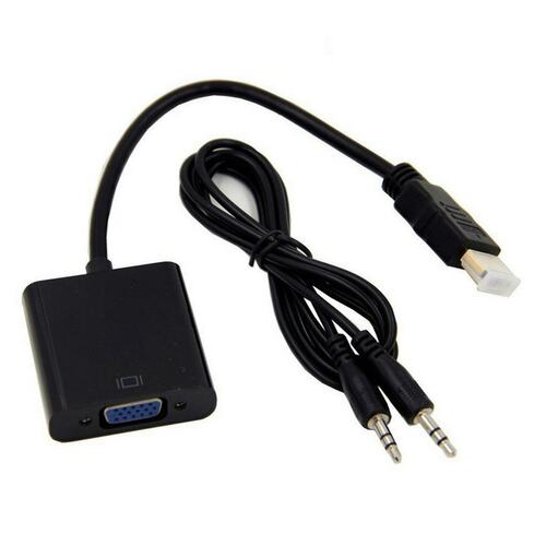 HDMI-compatible To VGA With Audio Port Supply HDMI-compatibl