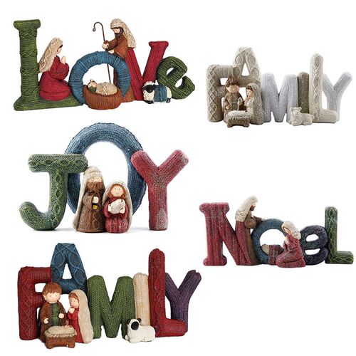 Letter Resin Crafts Ornamen Christmas Decor Elegant