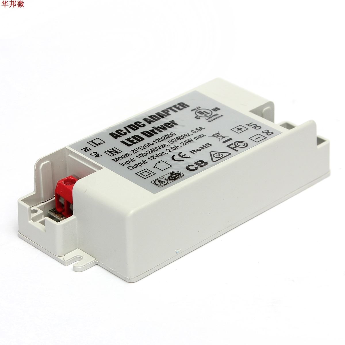 AC/DC Adapter 24W 2A LED Driver 12V Lighting Transformers Po