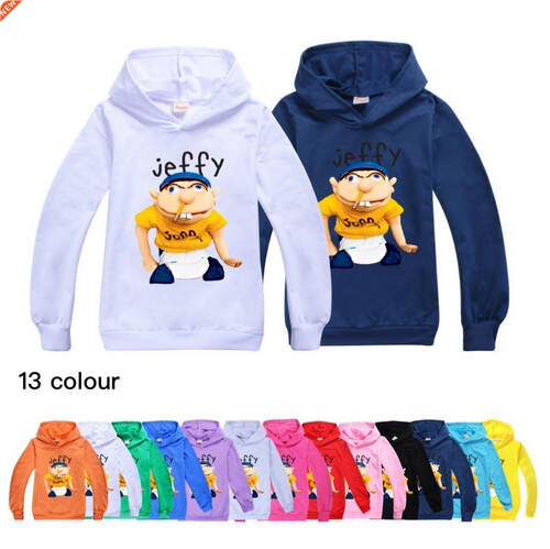 Baby Boys Hoodie Kids Clothes Jeffy The Puppet Run Cartoon P