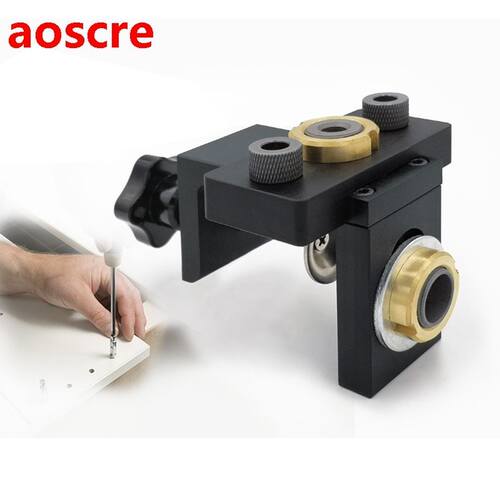 Woodworking Pocket Hole Jig With 8/15mm Drill Bit 3 in 1 Adj