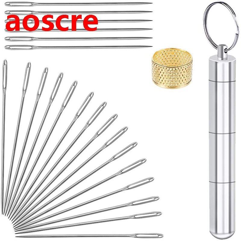 21 PCS Large Eye Sewing NeedlesSewing Sharp Needles Handmade