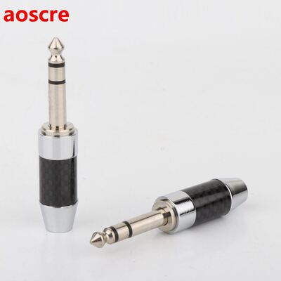Preffair 2pcs CF65R Carbon Fiber 6.5 mm stereo 6.5mm (1/4
