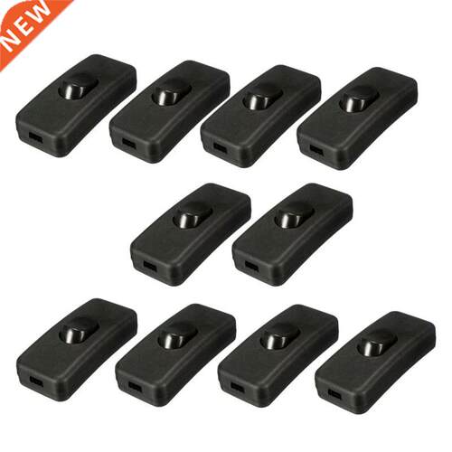 10x Inline Lamp Light On/Off Rocker Switch 250V 2A Flex Cord