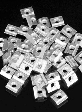 50pcs M5 T Sliding Nut Zin-Plated Carbon Steel T Sliding Nut