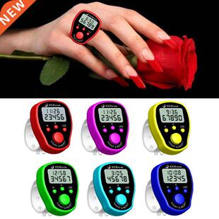 Fnger Counter Clock LCD Electronc Dgtal Tally Counters w
