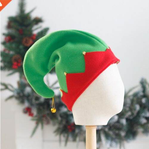 Elf Cap Plush Made with Metal Bell Decoration for Christmas