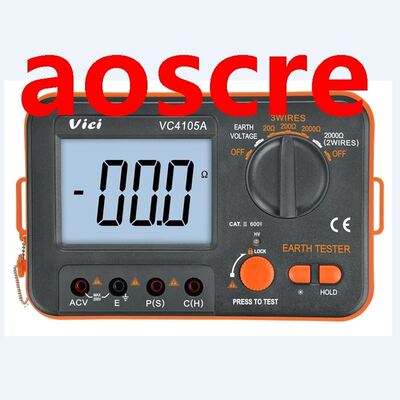 Digital LCD Earth Resistance Tester Ground Resistance Voltag