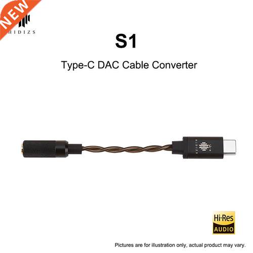 HIDIZS S1 Type C to 3.5mm USB DAC Cable Headphone Amplifie