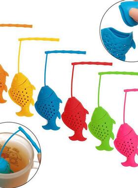 Fish Shaped Tea Infuser Reusable Silicone Tea Strainer Loose