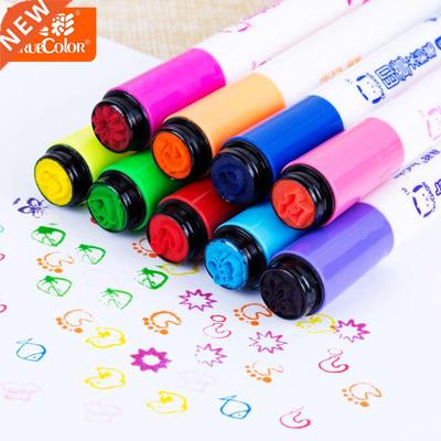 Cute Kids Drawing Pens Stamp Children seal Washable Waterco