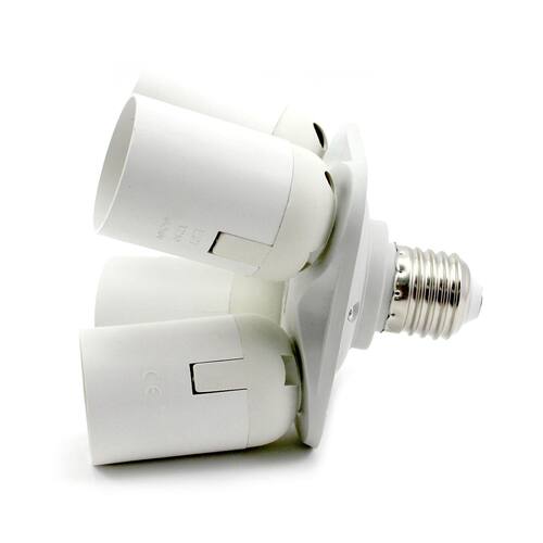 4 in 1 E27 Socket Splitter Adapter Studio Photo Kit Light La
