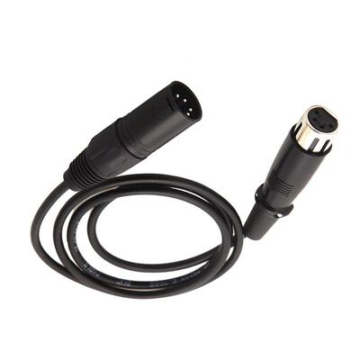 4 pin XLR Male to XLR FEMALE Power Cable Cord 10ft for DSLR