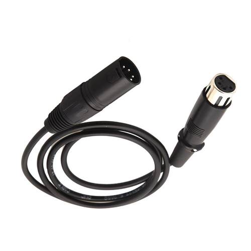 4 pin XLR Male to XLR FEMALE Power Cable Cord 10ft for DSLR