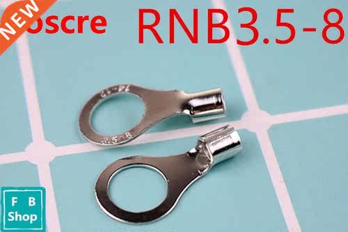 Free shipping RNB3.5-8 Non-insulated ring terminal AWG 14-12