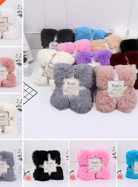 Bed Sofa Blanket Gift Super Soft Long Shaggy Fuzzy Fur Faux