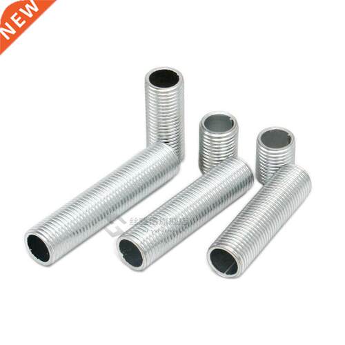 10 Pieces M10 Metal Threaded Tube Zinc Connecting Screw Pipe