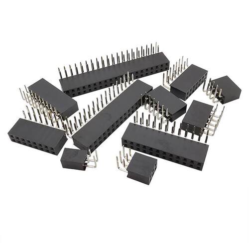 10Pcs 2.54mm Double Row Female 2x2P-40 Pin PCB Board Right A