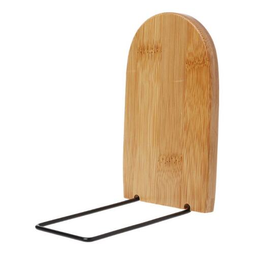 Nature Bamboo Desktop Organizer Office Home Bookends Book En