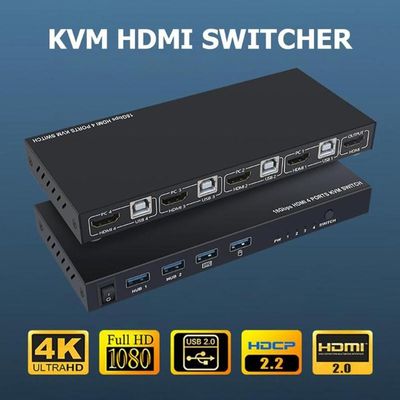 Hdmi Four In And One Out Mouse Keyboard Usb Sharer Kvm Switc