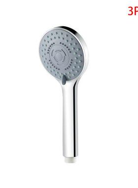 3 Pieces Shower Head Chrome Finish Surface 5 Mode Setting Ra