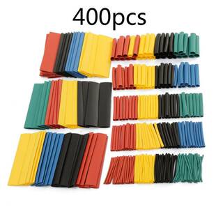 400PCS Polyolefin Heat Shrink Tubing Tube Sleeve Kit Car Ele