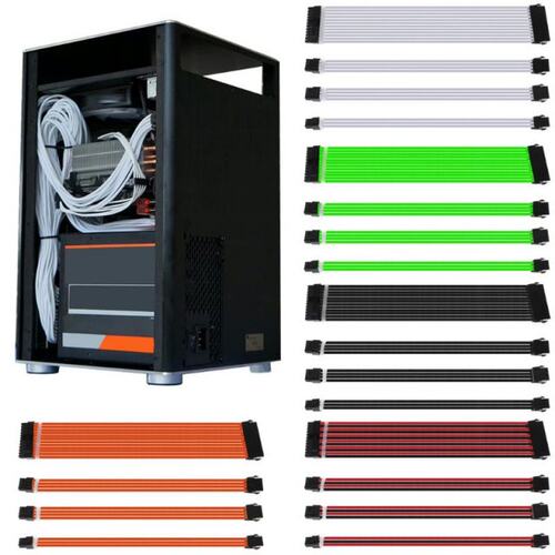 1Set 30cm/40cm A-TX Basic Extension Cable Kit PC GPU CPU Pow