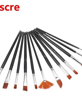 12 Pcs Acrylic Paint Brushes Set tist Paint Brushes Paint