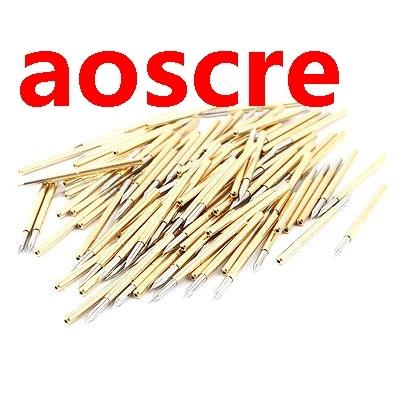 100 Pcs P125-B 1.7mm Spear Tip 32mm Length Spring Testing Pr
