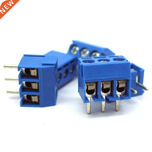 Silver 5 x 3 Pins Poles PCB Screw Terminal Block Connector 3
