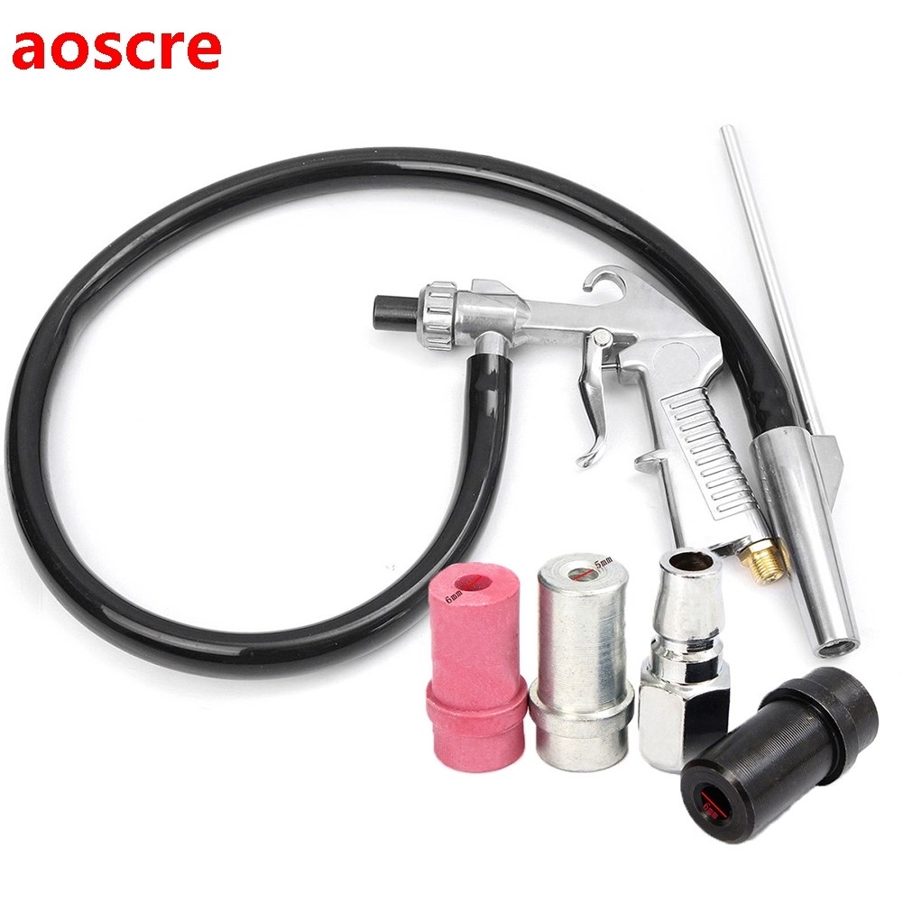7Pcs Abrasive Air Sand Blasting Gun kit 1 ceramic nozzle 1 s