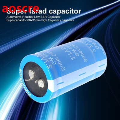 Super Farad Capacitor 2.7V 500F 60x35mm Vehicle Rectifier Lo