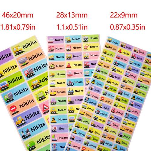 New Boy Ctoon Cs Pattern Custom Personal Name Stickers T