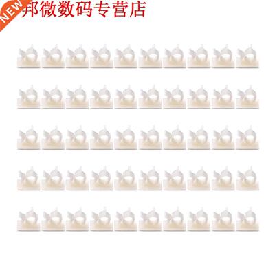 Kabel Clips, 50pcs Draad Clips met 3 meters Draden Houder Ka