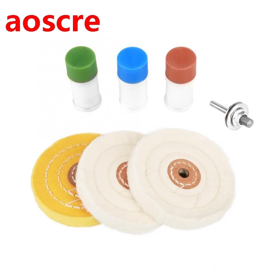 7Pcs Hard Metal Scratch Removal Buffing and Polishing Pads S