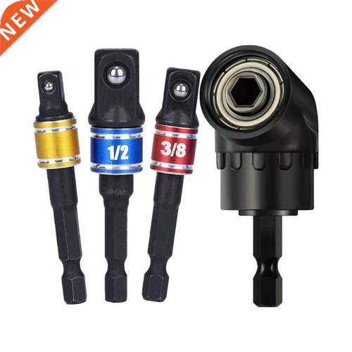 4Pcs Universal Socket Adapter Set and Right Angle Drill 105