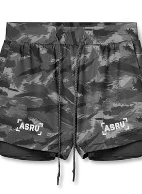 2020 New Double deck Running Shorts Men  Fitness Workout Ber