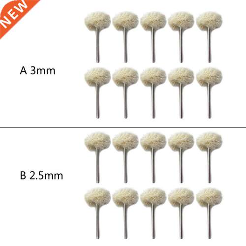 10pcs mm 2.5mm Wool Polishing Brush Buffing Wheel Grinding